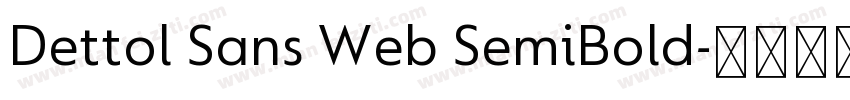 Dettol Sans Web SemiBold字体转换